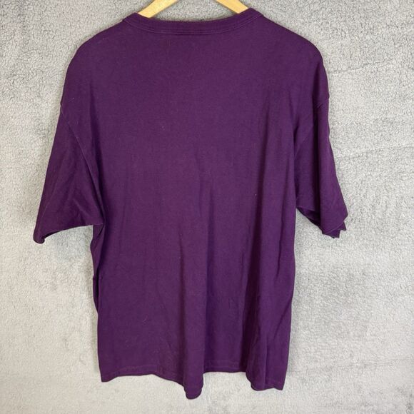 VTG Champion T‎ Shirt Mens XL Purple Short Sleeve Cotton Y2K Single Stitch - Picture 8 of 9